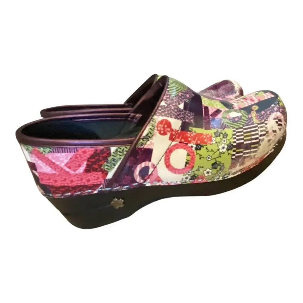 Koi by Sanita Professional Nurse Clogs Women’s EU 35 Colorful Patent Leather